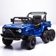 preview thumbnail 4 of 36, 12V Kids Electric Ride-On Car with truck car Remote Control, 4 Motors, Bluetooth, LED& Power Display - Battery Powered Vehicle Blue