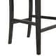 preview thumbnail 14 of 43, Set of 2 Counter Height Bar Stool, Fabric Upholstered Accent Chair, Wooden Frame Island Dining Chair, Bistro High Bar Chair