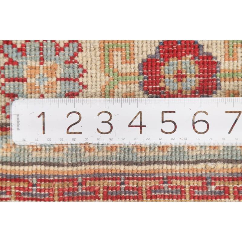 Red Kazak Accent Rug Hand-Knotted Wool Carpet - 2'8" x 3'10"