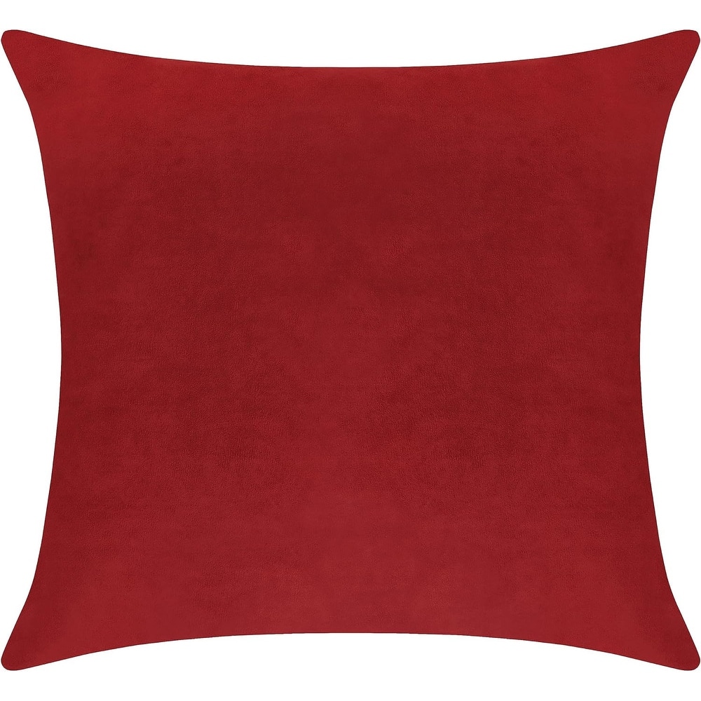 Delara Pack of 1 Velvet Decorative Throw Pillow Cover 20x20 Inches, Cushion Cover, Soft and Breathable Fabric, Hidden Zipper