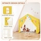 preview thumbnail 18 of 28, EROMMY Kids Tent Playhouse with LED Star Lights and Padded Mat, Large Indoor Toddler Tent for Boys and Girls.