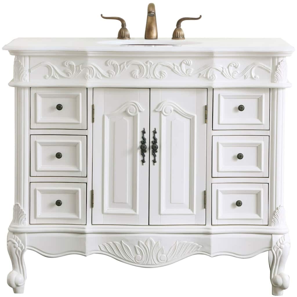 Elegant Lighting VF38842-VW Oakland 42" Free Standing Single Basin