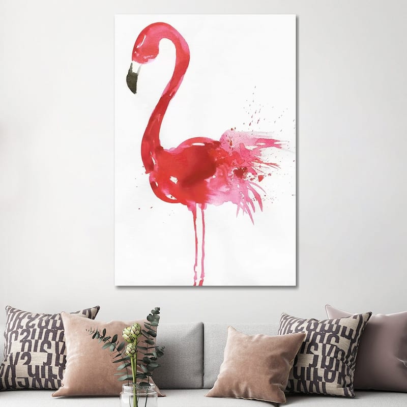 iCanvas "Flamingo Portrait I" by Aimee Wilson Canvas Print