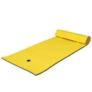 3-Layer Tear-proof Water Mat Floating Pad Island Water Sports Lightweight Yellow