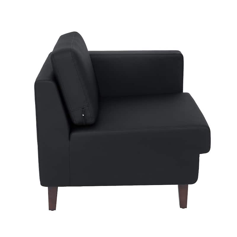 Commercial Modular Right Arm Chair with AC/USB/USB-C Chargers - 28.25"W x 31.5"D x 31.75"H