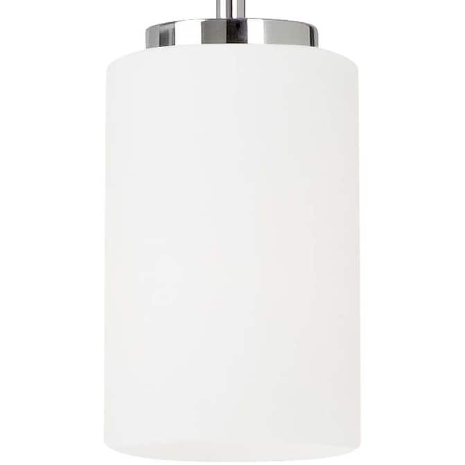 Bellevue Pope Single Light 4" Wide LED Mini Pendant with Cased Opal - Chrome