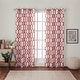 preview thumbnail 15 of 41, ATI Home Kochi Light Filtering Linen Blend Grommet Top Curtain Panel Pair