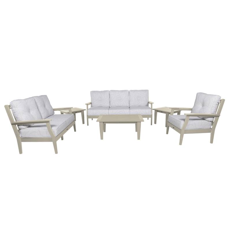 HIGHWOOD Lehigh 6-Piece Grand Deep Seating Set - Lively Parchment