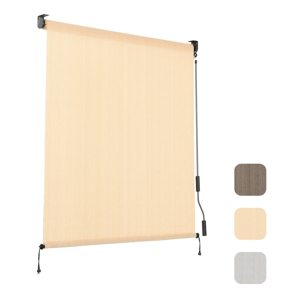 Aoodor Patio HDPE Fabric Roller Shade