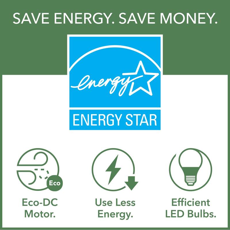 Hunter 72" Solaria Outdoor Damp-Rated Ceiling Fan with LED Light, Wall Control - Industrial, Modern - ENERGY STAR!