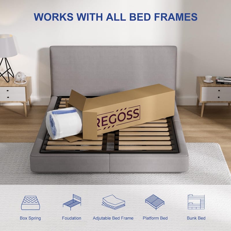 10 Inch Innerspring Hybrid Full Size Mattress, Motion Isolation Individually Pocketed Coils Mattress