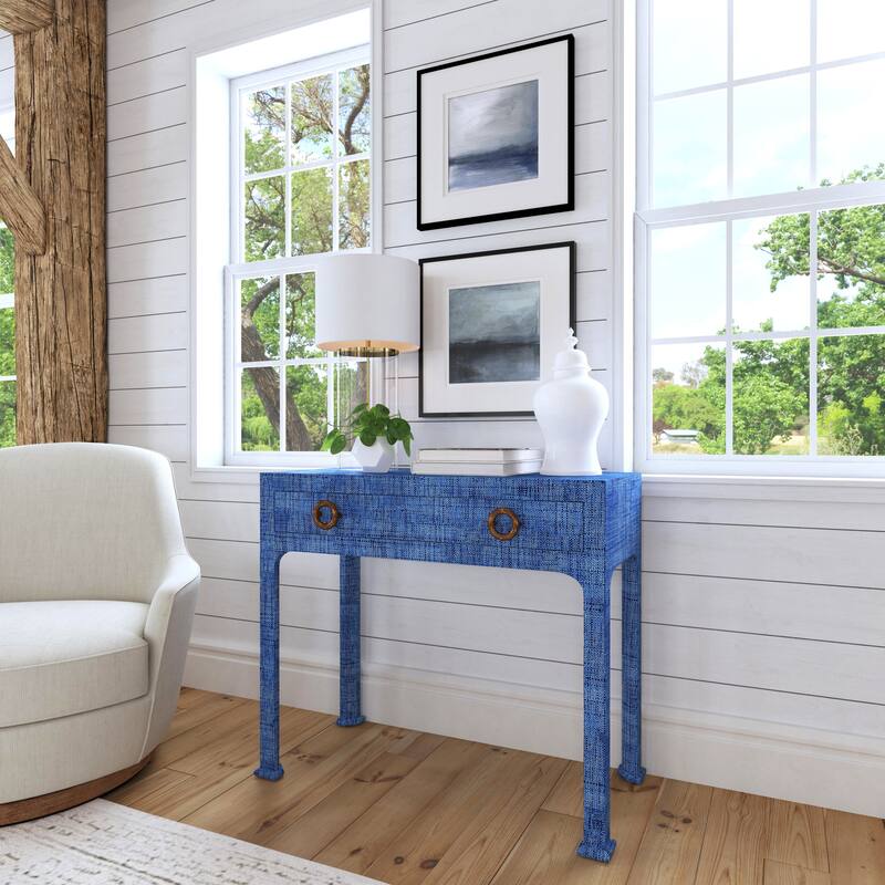 Chatham Raffia 1-Drawer Console Table