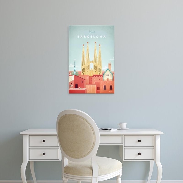 Easy Art Prints Henry Rivers's 'Barcelona' Premium Canvas Art