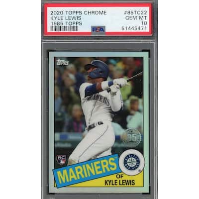 Kyle Lewis 2020 Topps Chrome 1985 Topps Baseball Rookie Card #85TC22 PSA 10 - 8'6" x 11'6"