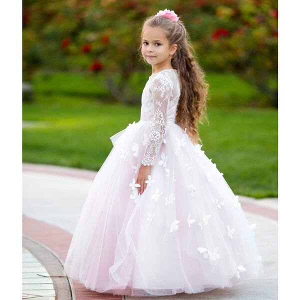 Shop Little Girls Blush 3d Butterfly Applique Train Cheyenne
