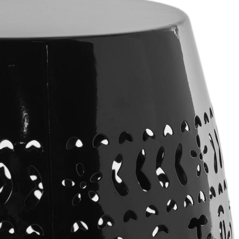 Christopher Knight Home Ruby Indoor/Outdoor 12-Inch Lace Cut Iron Side Table
