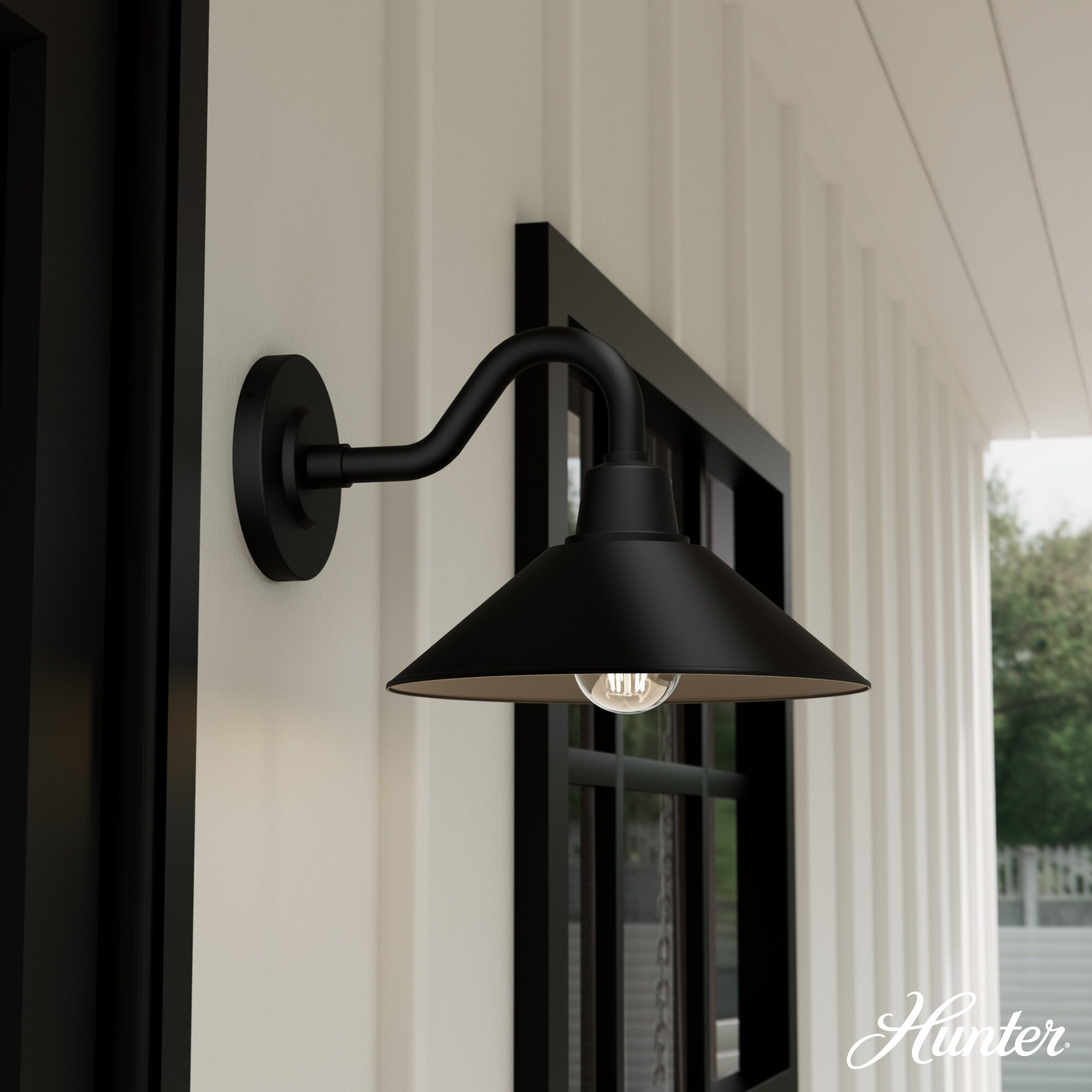 Hunter Skyflow Outdoor WeatherMax 1 Light Wall Sconce Light Farmhouse Transitional Modern Rustic Coastal Bed Bath Beyond 41994682