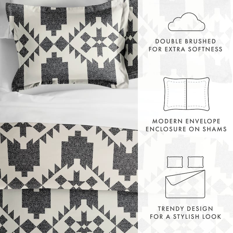 Becky Cameron Premium Ultra Soft Adobe Diamond 3-Piece Reversible Duvet Cover Set