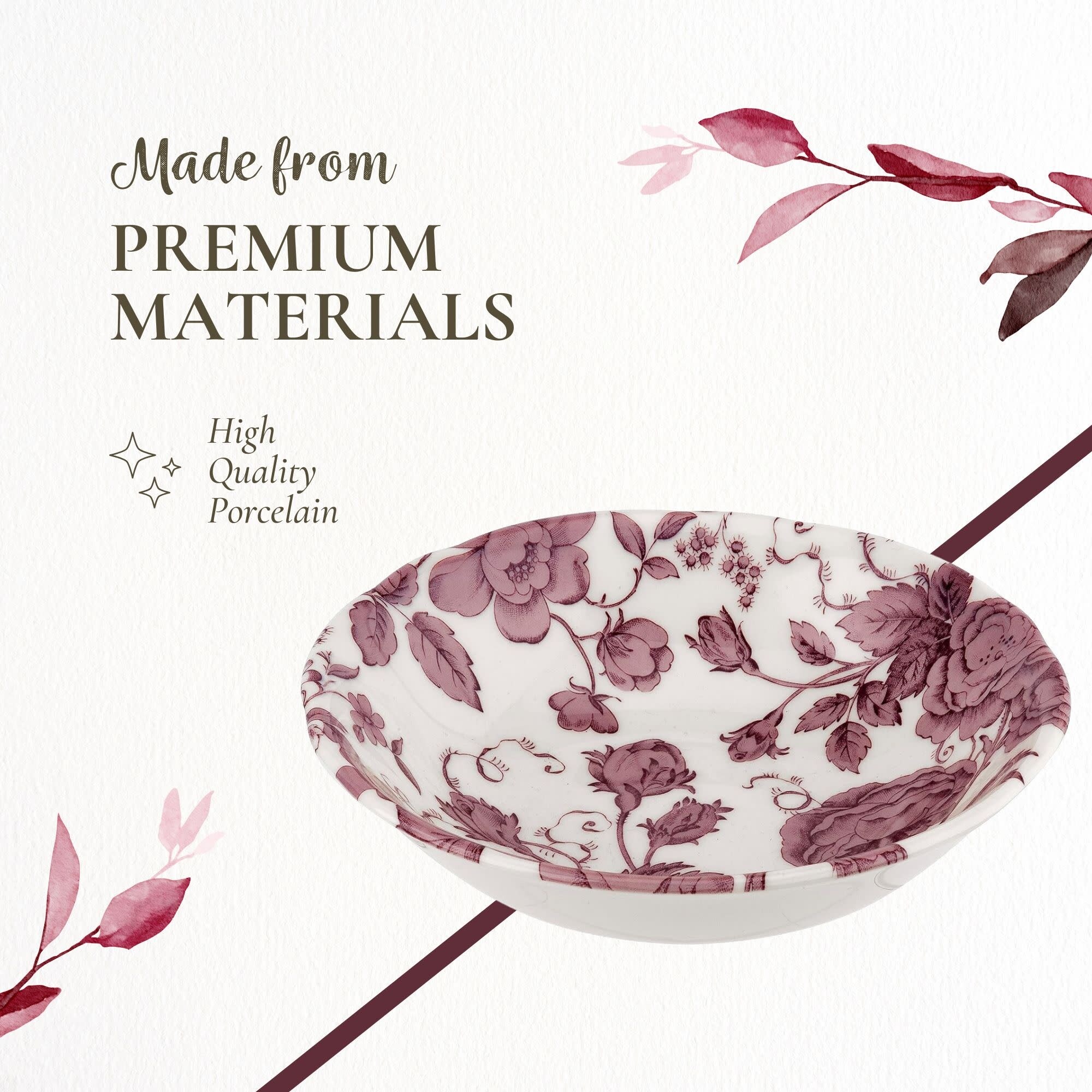 Spode Set of Kinsley Earthenware Cereal Bowls inch Bed