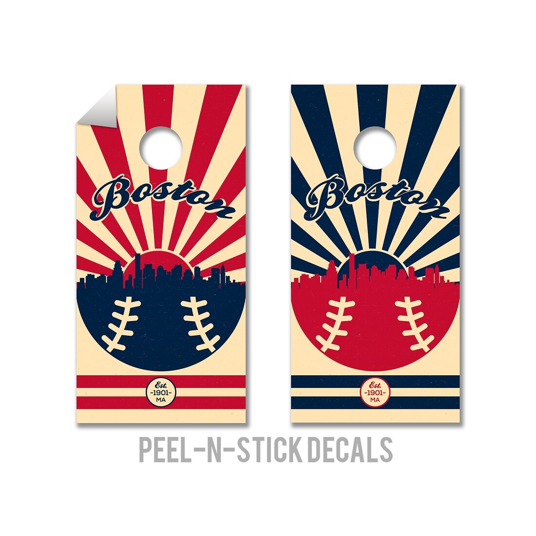 red sox cornhole boards