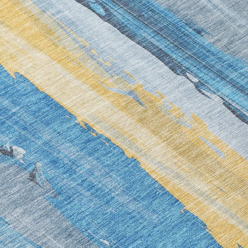 HomeRoots Abstract Transitional Rectangle Outdoor Rug