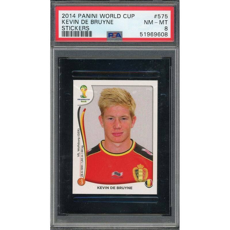 Kevin De Bruyne 2014 Panini World Cup Stickers Card #575 PSA 8 - 8'6" x 11'6"