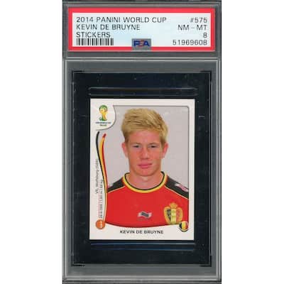 Kevin De Bruyne 2014 Panini World Cup Stickers Card #575 PSA 8 - 8'6" x 11'6"