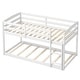 preview thumbnail 1 of 29, Modern Twin Size Bunk Bed with Ladder and Safety Guardrails White