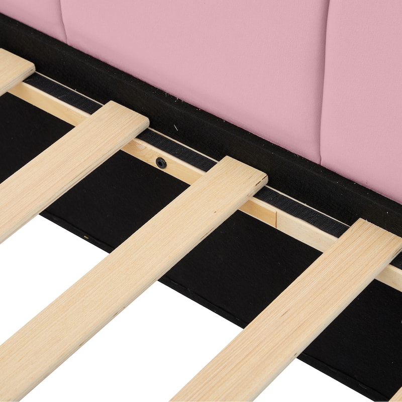 Twin/Full Size Daybed,Velvet Upholstered Sofa Bed with 2 Drawers