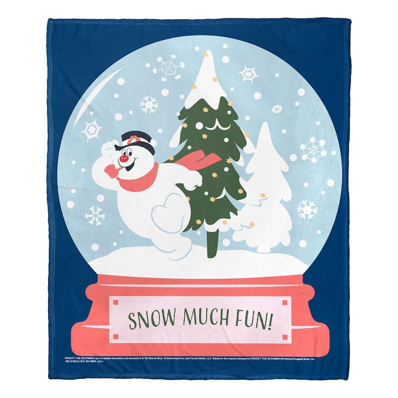WB Frosty The Snowman Snow Much Fun Silk Touch Throw - Bed Bath & Beyond - 40133658