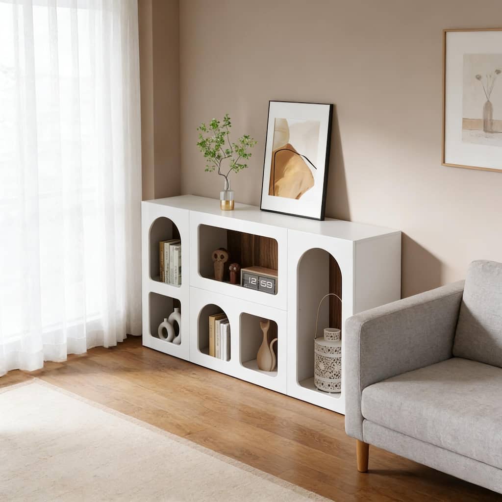 Chic Entrance Table, Wooden Console Table, Modern Sofa Table