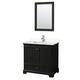 Option Dark Espresso / Carrara Cultured Marble Top /