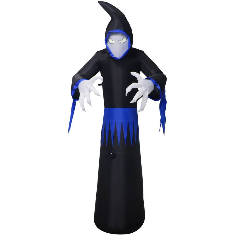 Haunted Hill Farm 8-Ft. Tall Pre-lit Musical Inflatable Grim Reaper
