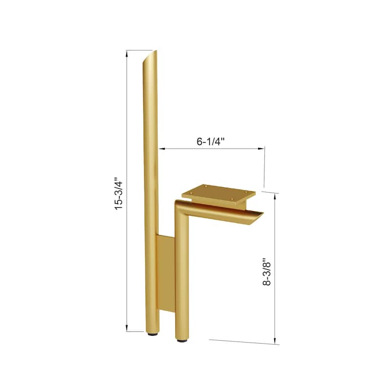Dowell 7007 Series Vanity Flamingo Leg, 7" (pkg of 2)