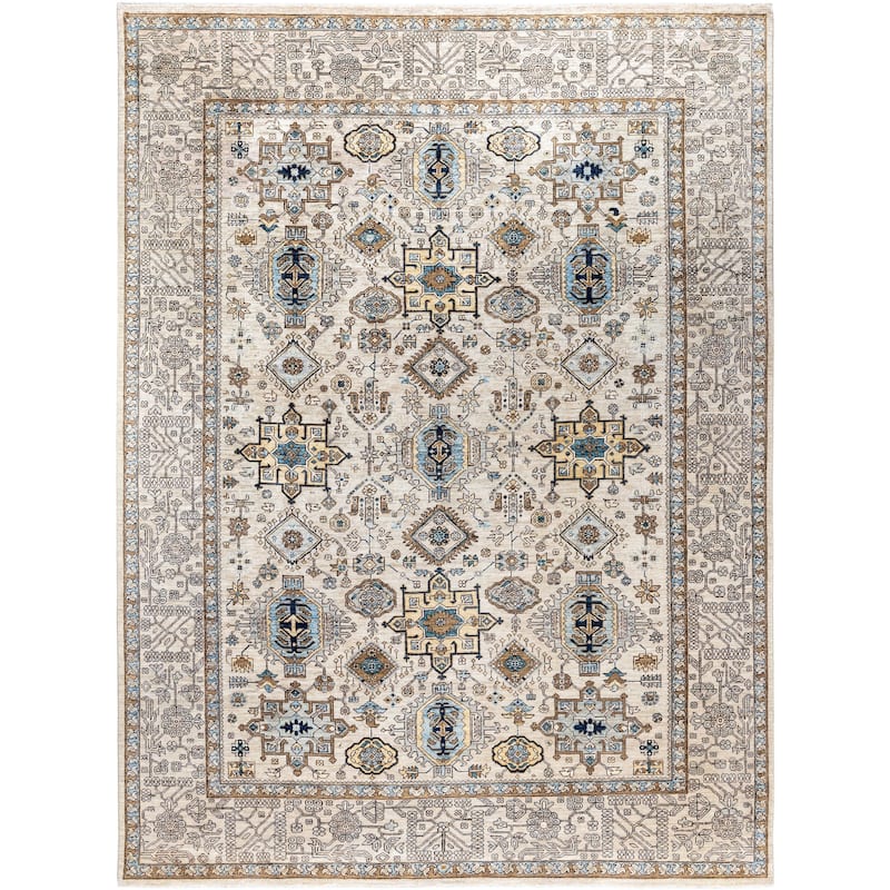 Serapi One-of-a-Kind Hand-Knotted Area Rug - Beige - 9' 0" x 12' 0"
