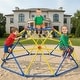 preview thumbnail 1 of 19, 6FT Geometric Climbing Dome Climber Playground for Kids 3-10, Climbing Toys for Kids - N/A