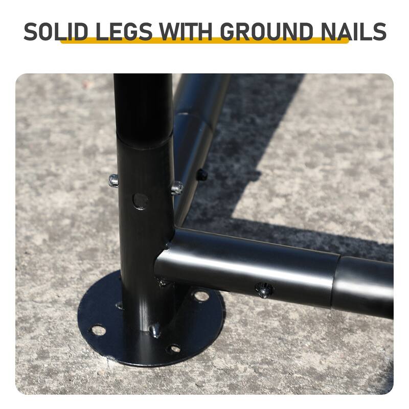 6.5 x 10 ft Metal Chicken Coop, Waterproof Poultry Cage for Backyard