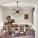 preview thumbnail 22 of 28, 18-Light Modern Large Round Sputnik Globe Chandelier Orb Starburst Firework Living Room Chandelier