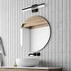 preview thumbnail 3 of 62, JONATHAN Y Baxter 22" 1-Light Modern Contemporary 360-Degree Rotatable Iron/Seeded Acrylic Integrated LED Vanity Light