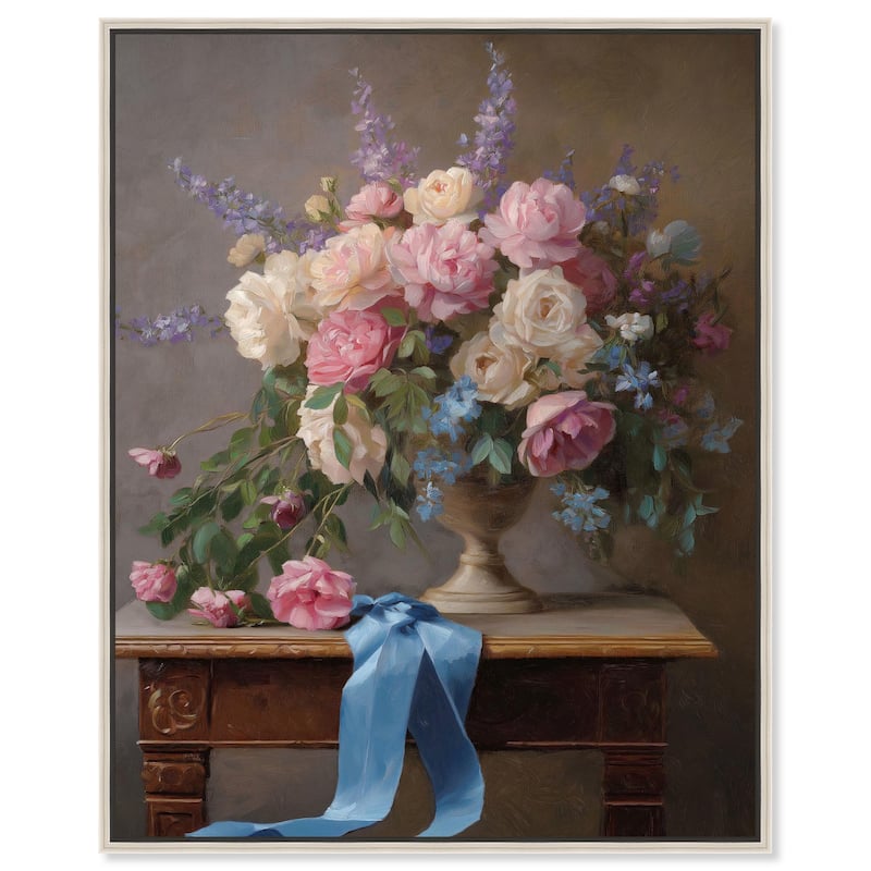 Bloom's Abundance Canvas by Art Remedy - Silver - 20" x 24"