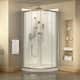 Option Brushed Nickel; White; Clear Glass