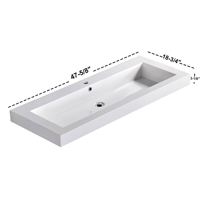 Dowell 18" FTB Resin Bathroom Vanity Basin