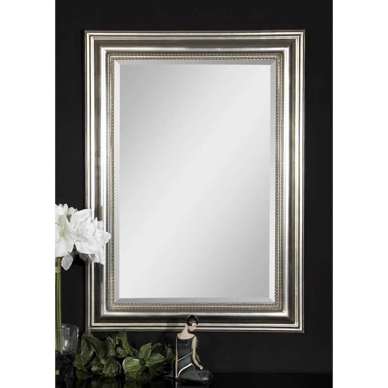 Uttermost Stuart 37" X 27" Silver Contemporary Gallery Style Vanity