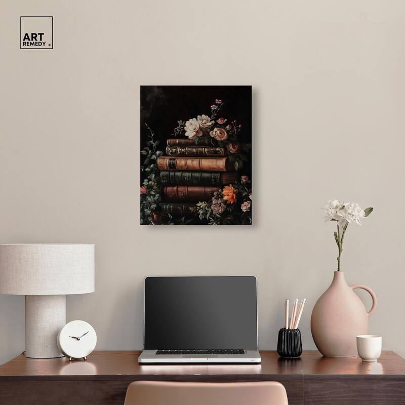 Stacked Wisdom Canvas by Art Remedy, Gallery Wrapped