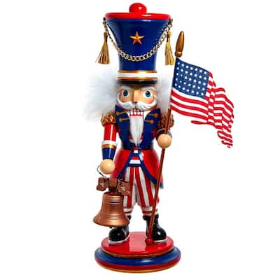 Kurt Adler 15-Inch Hollywood Americana Nutcracker - Multicolored