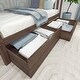 preview thumbnail 4 of 16, Max & Lily Twin over Twin Bunk Bed with Ladder on End and Storage Drawers