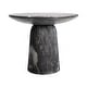 preview thumbnail 10 of 14, Studio London Faux Travertine Bistro Table Maddox Concrete Patio Table
