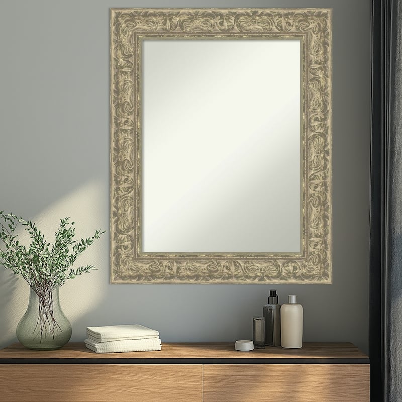 Luxe Non-Beveled Framed Wall Mirror