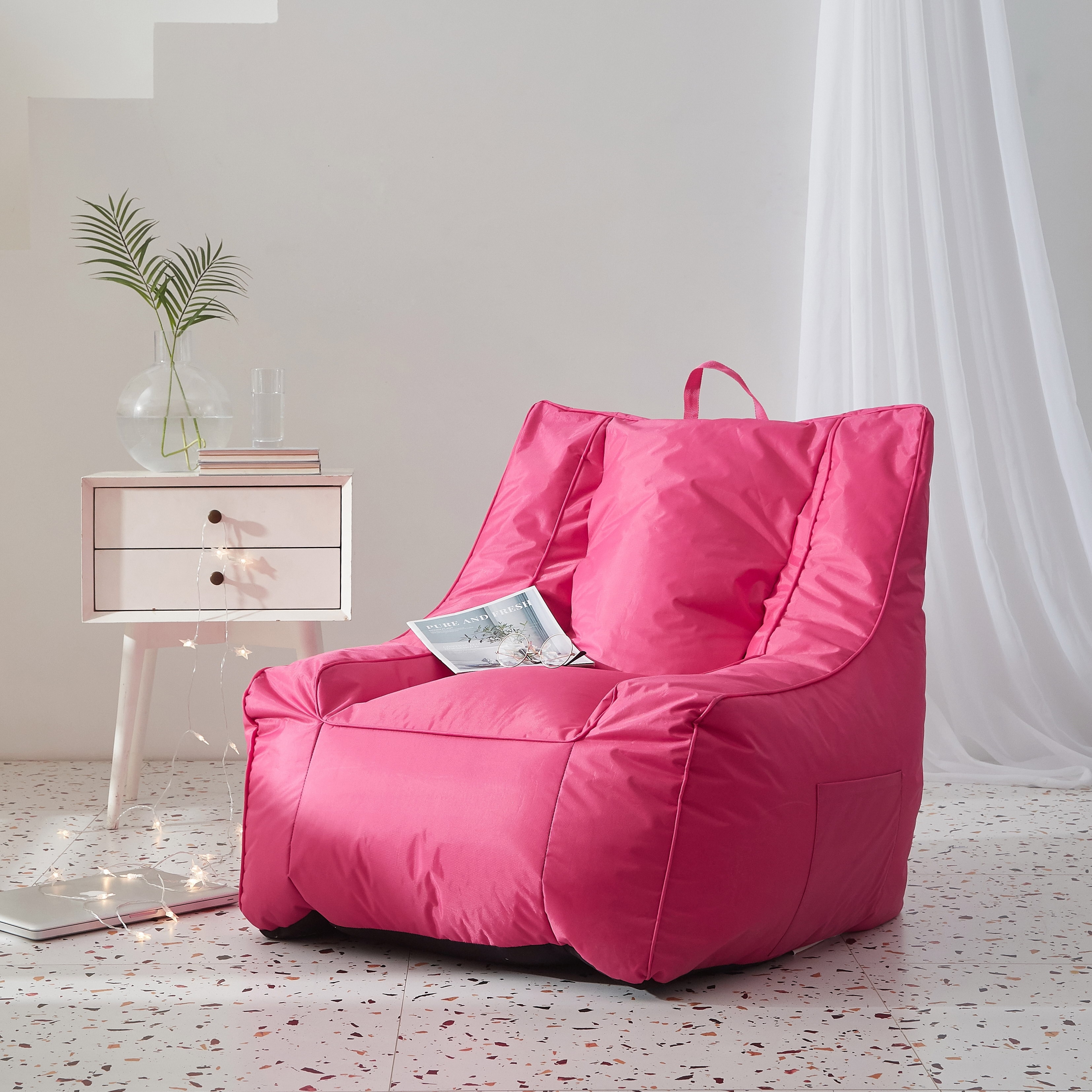 Urban Shop Supportive Bean Bag with Pocket