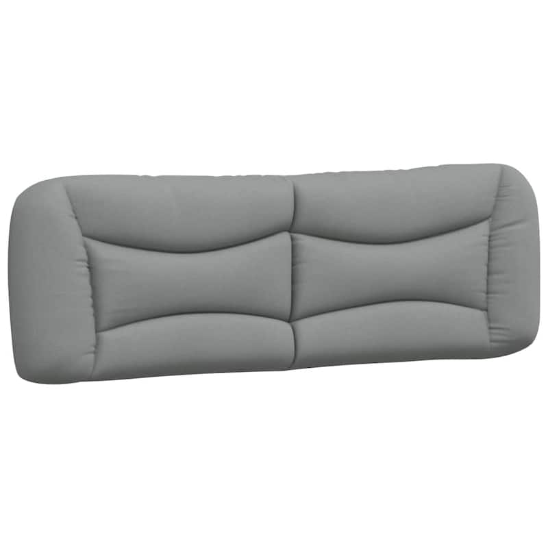 vidaXL Bed Frame without Mattress "Hvar" Light Gray Fabric
